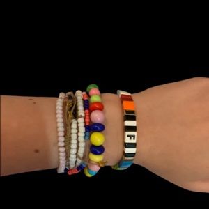 Roxanne Assoulin alphabet soup enamel bracelet